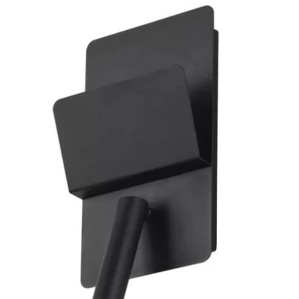 Arandela Blumenau Leitura Com Usb Led 3w 4.100k Preta 57034154