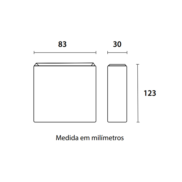 Arandela Blumenau Mince Led 4w Bivolt 3000k