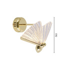 Arandela Borboleta Sindora Qb05103 Led Dourada Bivolt