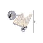 Arandela Borboleta Sindora Qb05104 Led Cromada Bivolt