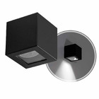 Arandela Box Cubo 1 Facho Externa Preto P/ Mr11 Starlumen St2
