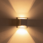 Arandela Box Cubo Pequena 2 Fachos Branca + Led G9 5w Bivolt