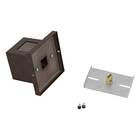 Arandela Box Cubo Pequena 2 Fachos Marrom Parede Muro St1318