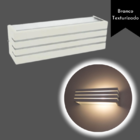 Arandela Branca 30cm 3 Frisos Com 2 Fachos De Luz-e27