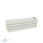 Arandela Branca 30cm 3 Frisos Com 2 Fachos De Luz-e27