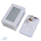 Arandela Branca 5 Vidros Em Alumínio Com 5 Fachos De Luz-e27