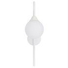 Arandela Branca Alumínio com 1 Globo IP44 A-101 Ideal Iluminação