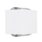 Arandela Branca Alumínio e Vidro IP55 Portalluz