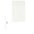 Arandela Branca De Cupula Quadrada Linho Claro