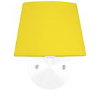 Arandela Branca De Cupula Tradicional Amarela