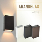 Arandela Branca Slim Quadrada Em Alumínio 2 Fachos De Luz-g9