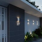 Arandela Branco Fosco Alumínio IP43 Fussen 3 Aletas Germany