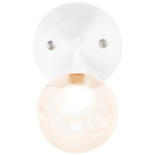 Arandela Branco Harmony Bolinha Ambar Magnifica