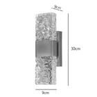 Arandela Bronze Cristal 9x9x30cm Led 6w 600lm 3000k Bivolt Pa