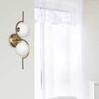 Arandela Bronze e Branco Metal e Vidro Deuce Quality