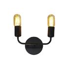 Arandela Bull Preta 23cm Para 2 Lâmpadas E27 Bivolt - Hunter