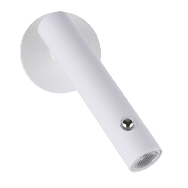 Arandela Cabeceira Leitura Branca 13cm Ip20 Led 3000k 2w Bivo