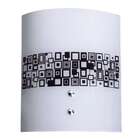 Arandela Calha Silk Mosaico Preto Attena