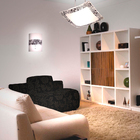 Arandela Calha Silk Mosaico Preto Attena