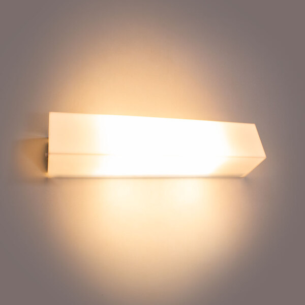 Arandela camarim 40cm + 2 lâmpadas LED E27 12w 6000K bivolt -