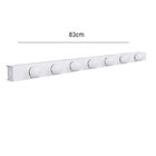 Arandela Camarim 7 Lâmpadas 83cm Alumínio Branco Com Botão Rl