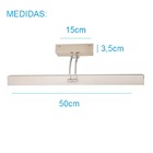 Arandela Camarim Articulável Led 8w 4000k Bivolt Cromada 50cm