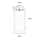 Arandela Cilíndrica De Cúpula 14x25cm Bege