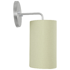 Arandela Cilíndrica De Cúpula 14x25cm Bege