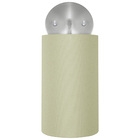 Arandela Cilíndrica De Cúpula 14x25cm Bege