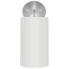 Arandela Cilíndrica De Cúpula 14x25cm Branco