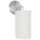 Arandela Cilíndrica De Cúpula 14x25cm Branco