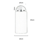 Arandela Cilíndrica De Cúpula 14x25cm Jornal