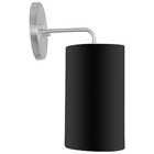 Arandela Cilíndrica De Cúpula 14x25cm Preta