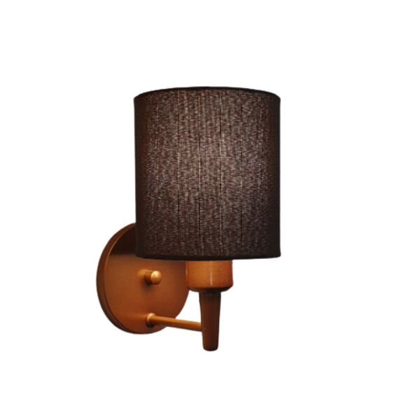 Arandela Cilíndrica Md-2009 Base Cobre Cúpula Em Tecido 14x15