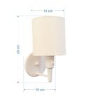 Arandela Cilíndrica Md-2030 Branca Com Liga E Desliga Cúpula