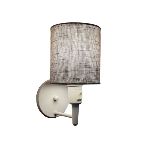 Arandela Cilíndrica Md-2030 Branca Com Liga E Desliga Cúpula