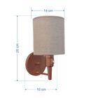 Arandela Cilíndrica Md-2030 Cobre Com Liga E Desliga Cúpula R