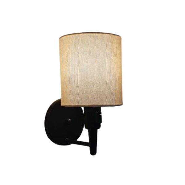 Arandela Cilíndrica Md-2030 Preto Com Liga E Desliga Cúpula L