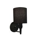 Arandela Cilíndrica Md-2030 Preto Com Liga E Desliga Cúpula P