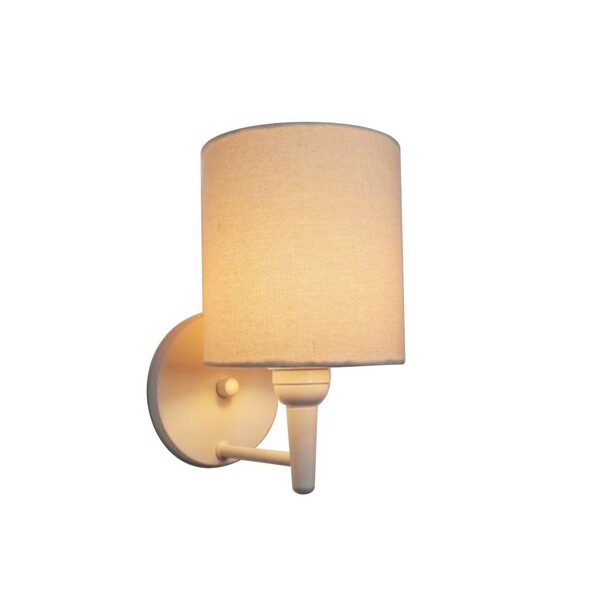 Arandela Cilíndrica Vivare Md-2009 Base Alumínio Branco Cúpul