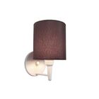 Arandela Cilíndrica Vivare Md-2009 Base Branco Cúpula Em Teci