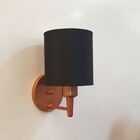 Arandela Cilíndrica Vivare Md-2009 Cobre Cúpula Em Tecido - B