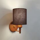 Arandela Cilíndrica Vivare Md-2009 Cobre Cúpula Em Tecido - B