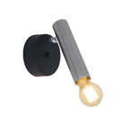 Arandela Cinza Metal Mini Tube Auremar