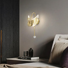 Arandela Cisne Dourada 37cm Led 10w 3200k Bivolt