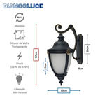 Arandela Clássica Colonial Biancoluce Liège Ac583p-m Média