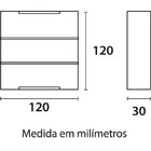 Arandela Clean Led Aletada 6w Bivolt 3000k 23633004 Blumenau