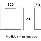 Arandela Clean Led Cross 6w Bivolt 3000k 23233004 Blumenau Br