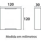 Arandela Clean Led Cross Abs Pc 6w Bivolt 3000k 23233001 Blum