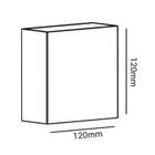 Arandela Clean Led Quadrada 2 Fachos Abs Pc 3w Bivolt 3000k 2